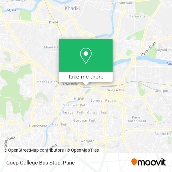 Coep College Bus Stop map