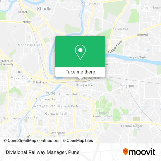 Divisional Railway Manager map