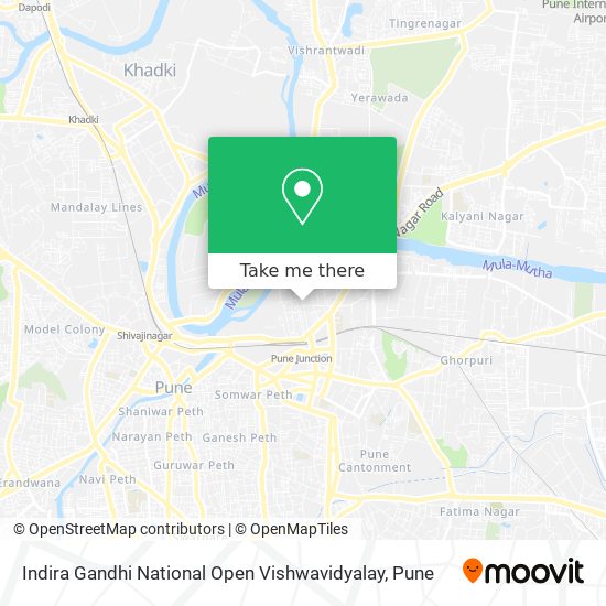 Indira Gandhi National Open Vishwavidyalay map