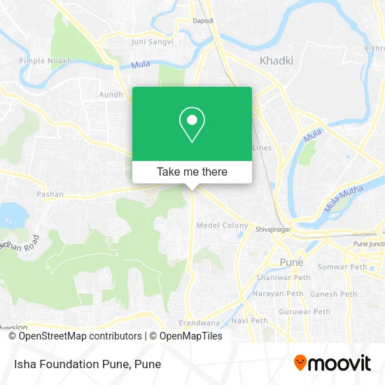 Isha Foundation Pune map