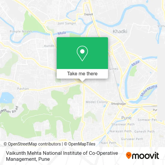 Vaikunth Mehta National Institute of Co-Operative Management map