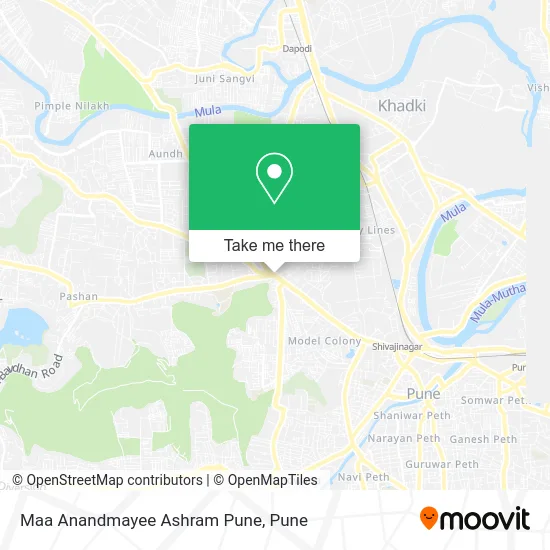 Maa Anandmayee Ashram Pune map