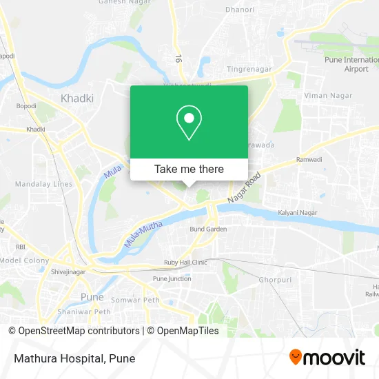 Mathura Hospital map