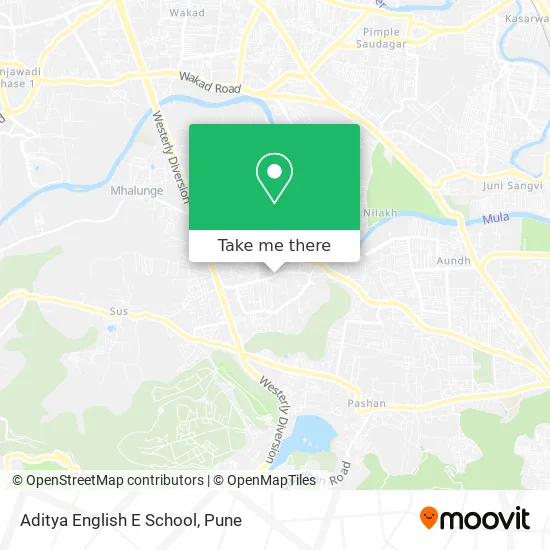 Aditya English E School map