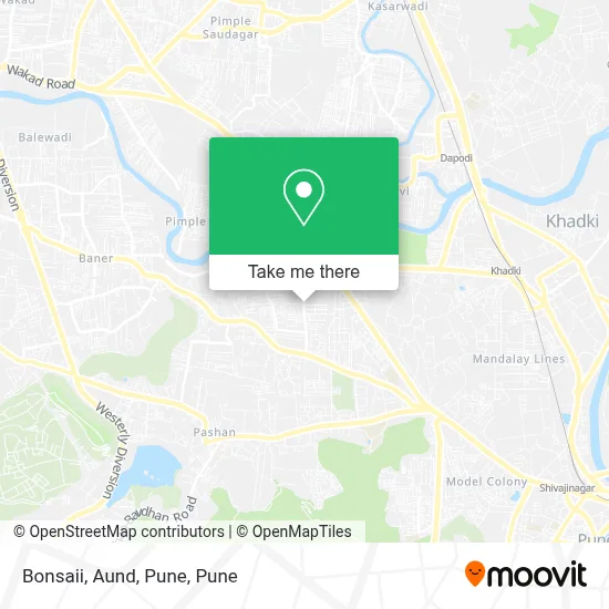 Bonsaii, Aund, Pune map