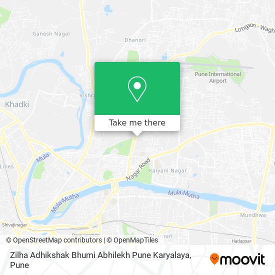 Zilha Adhikshak Bhumi Abhilekh Pune Karyalaya map
