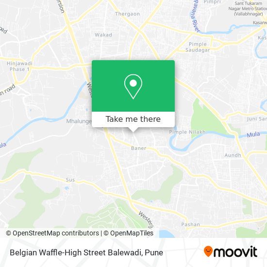 Belgian Waffle-High Street Balewadi map