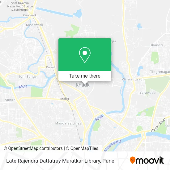 Late Rajendra Dattatray Maratkar Library map