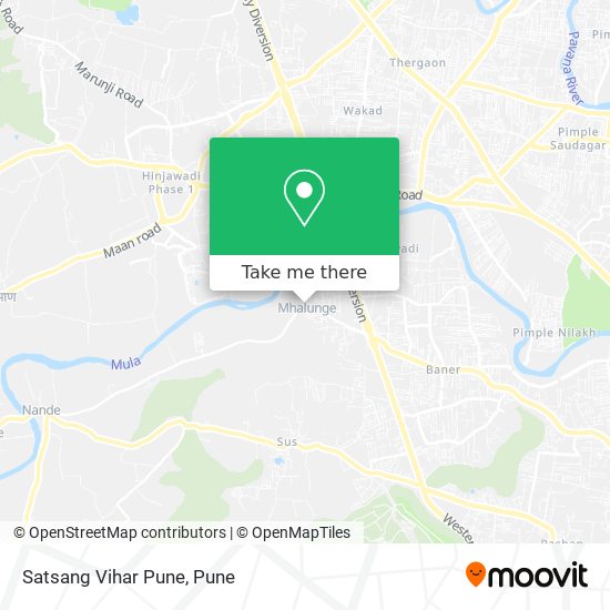 Satsang Vihar Pune map