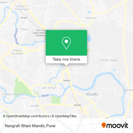 Navgrah Shani Mandir map