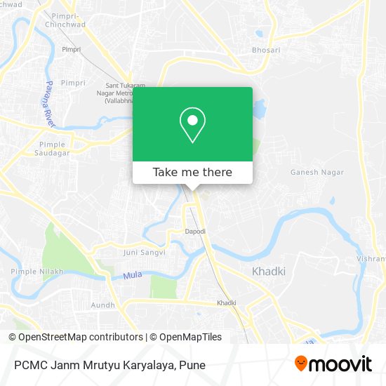 PCMC Janm Mrutyu Karyalaya map