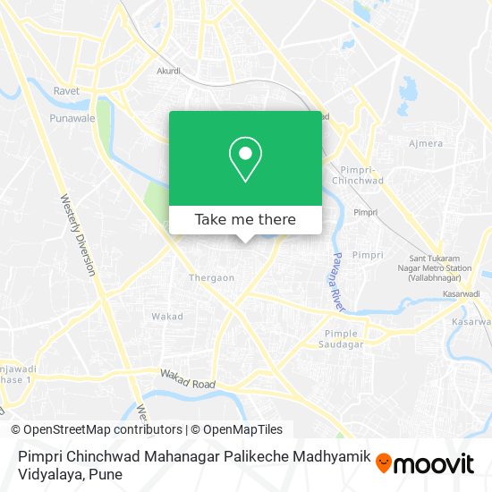 Pimpri Chinchwad Mahanagar Palikeche Madhyamik Vidyalaya map