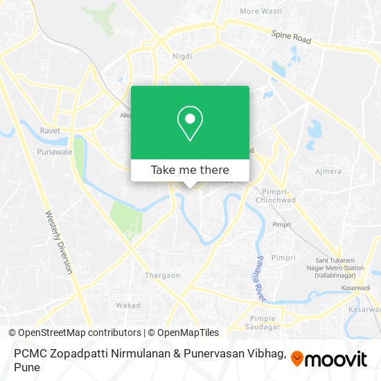 PCMC Zopadpatti Nirmulanan & Punervasan Vibhag map