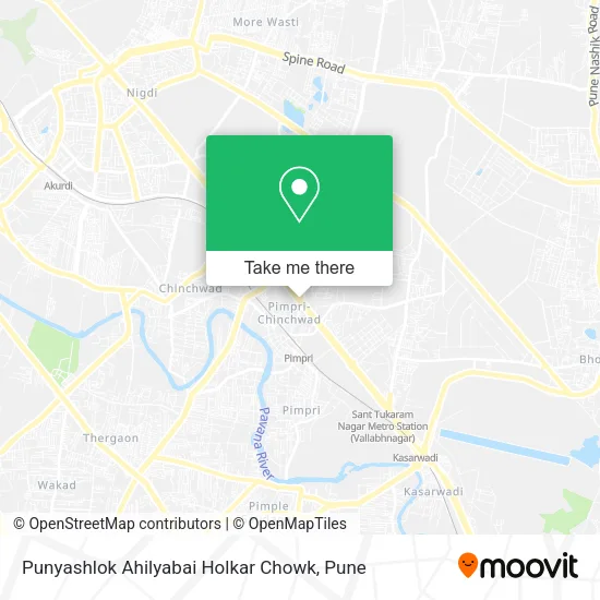 Punyashlok Ahilyabai Holkar Chowk map