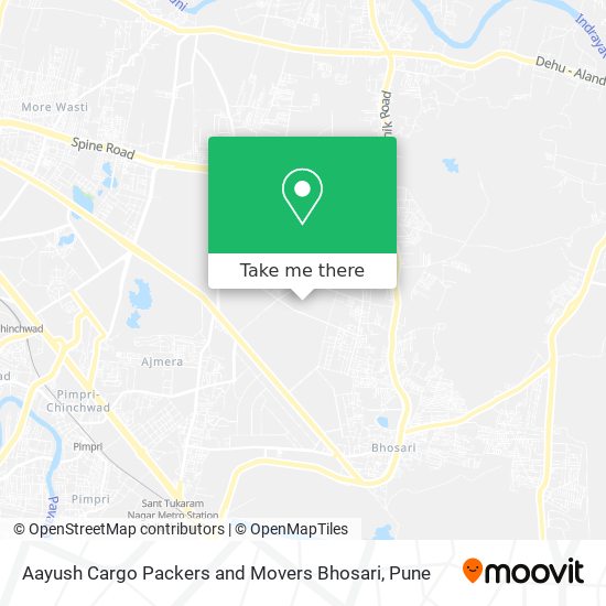 Aayush Cargo Packers and Movers Bhosari map