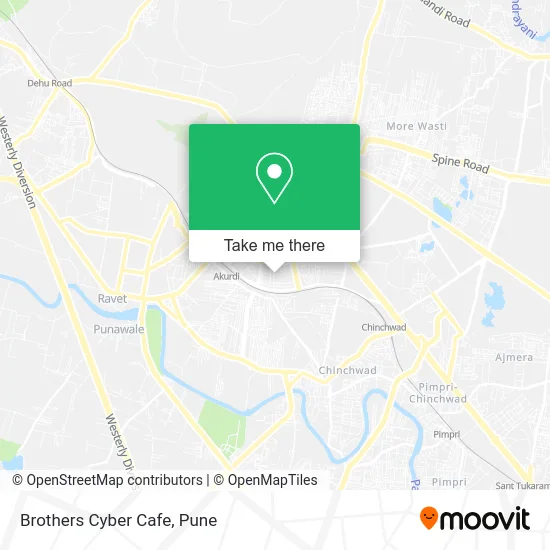 Brothers Cyber Cafe map