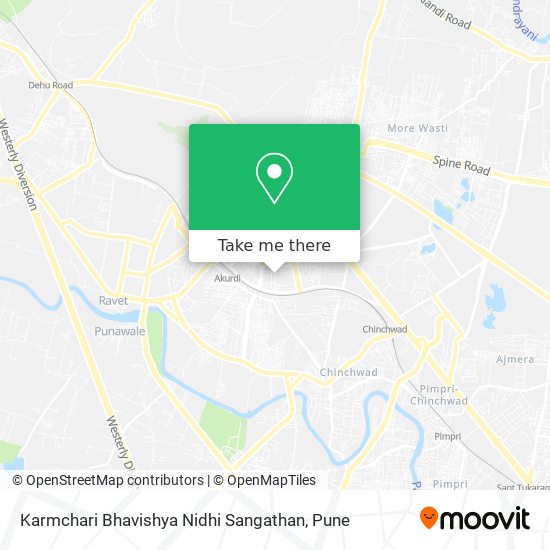 Karmchari Bhavishya Nidhi Sangathan map