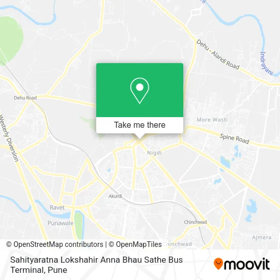 Sahityaratna Lokshahir Anna Bhau Sathe Bus Terminal map