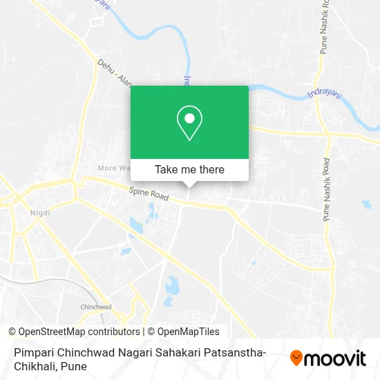 Pimpari Chinchwad Nagari Sahakari Patsanstha-Chikhali map