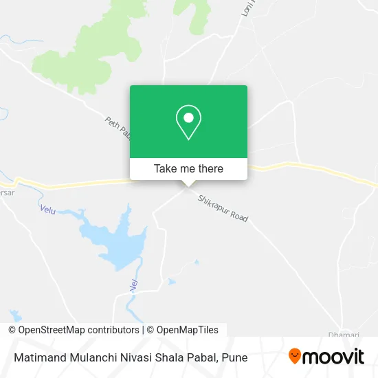 Matimand Mulanchi Nivasi Shala Pabal map