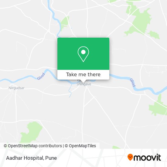 Aadhar Hospital map