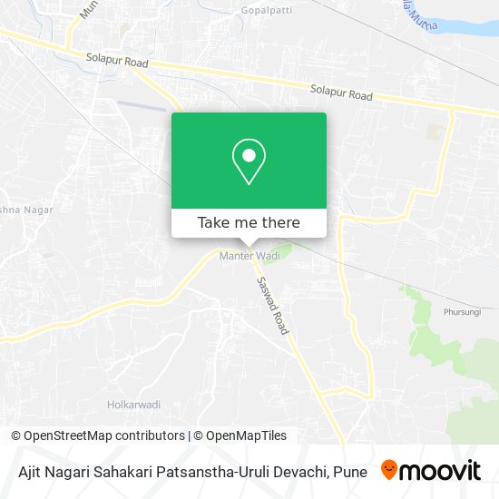 Ajit Nagari Sahakari Patsanstha-Uruli Devachi map