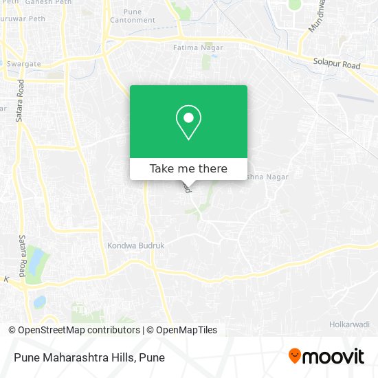 Pune Maharashtra Hills map