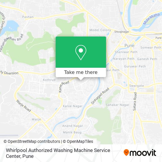 Whirlpool Authorized Washing Machine Service Center map