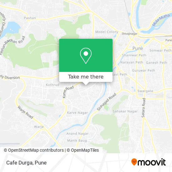 Cafe Durga map
