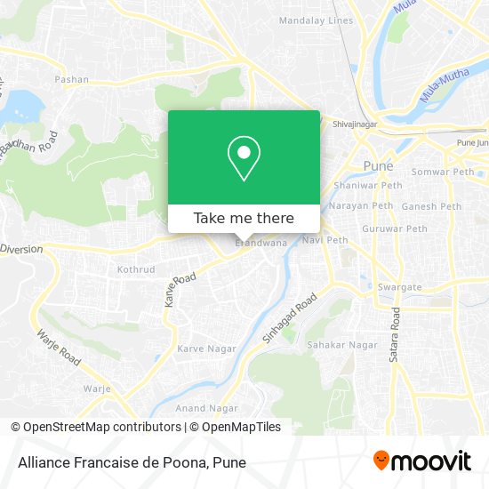 Alliance Francaise de Poona map