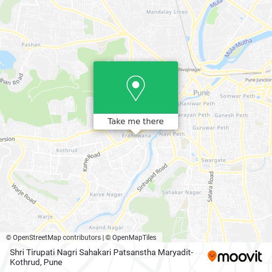 Shri Tirupati Nagri Sahakari Patsanstha Maryadit-Kothrud map