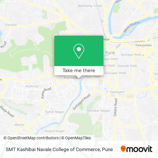SMT Kashibai Navale College of Commerce map