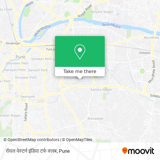 रॉयल वेस्टर्न इंडिया टर्फ क्लब map