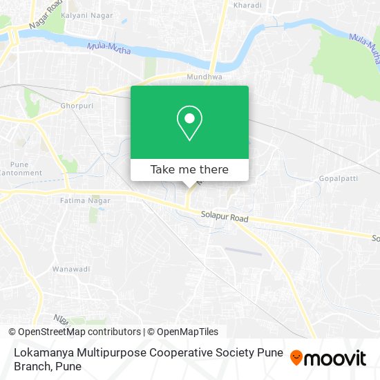 Lokamanya Multipurpose Cooperative Society Pune Branch map