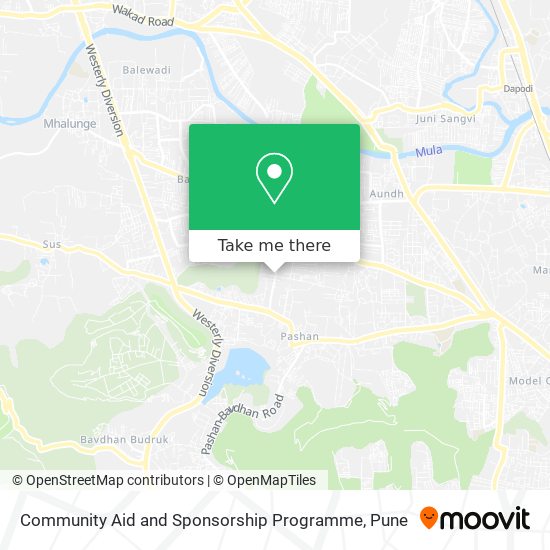 Community Aid and Sponsorship Programme map