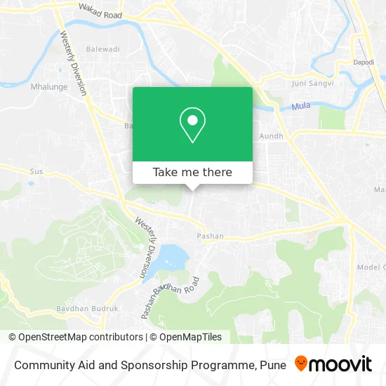 Community Aid and Sponsorship Programme map