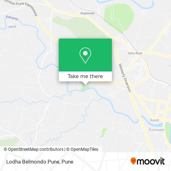 Lodha Belmondo Pune map