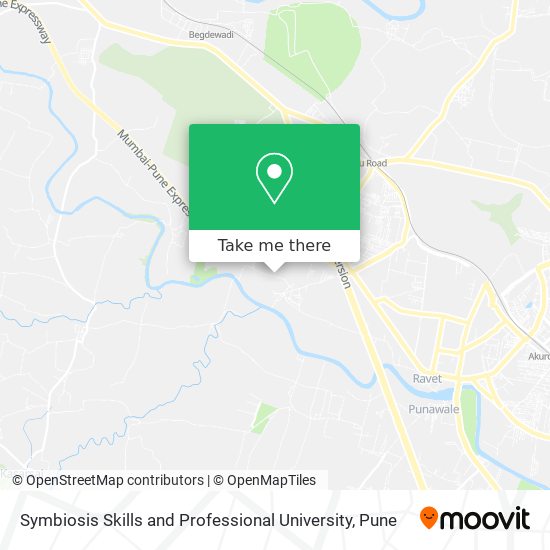 Symbiosis Skills and Professional University map