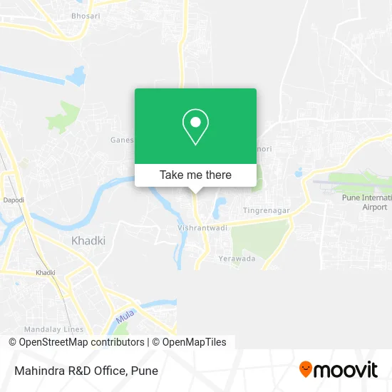 Mahindra R&D Office map