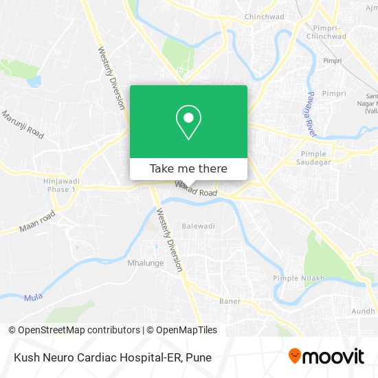Kush Neuro Cardiac Hospital-ER map