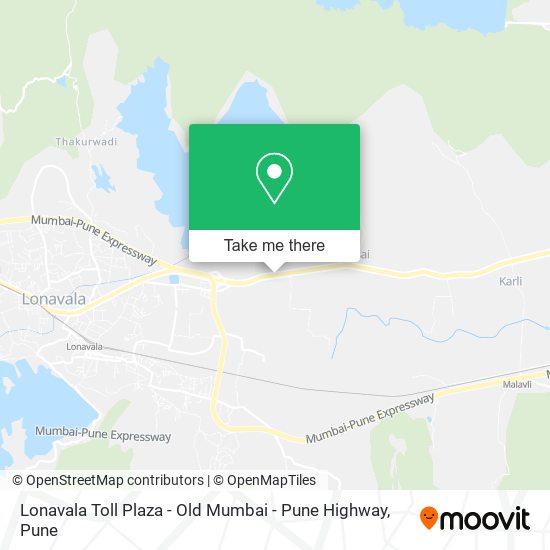 Lonavala Toll Plaza - Old Mumbai - Pune Highway map
