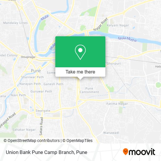 Union Bank Pune Camp Branch map