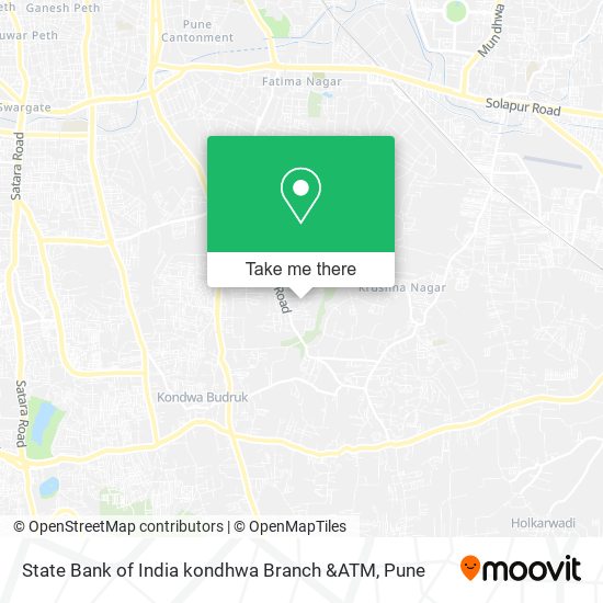 State Bank of India kondhwa Branch &ATM map