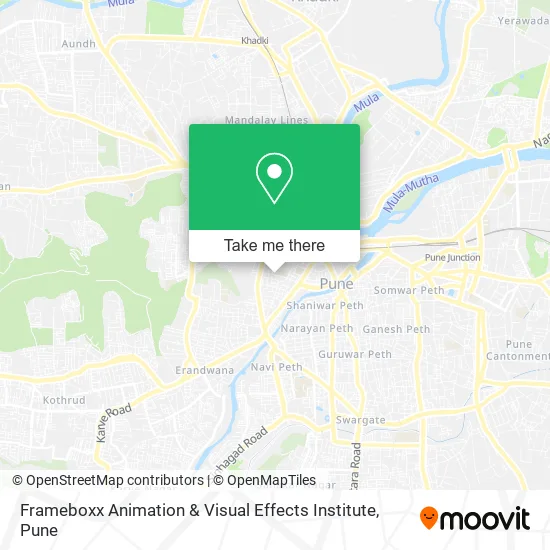 Frameboxx Animation & Visual Effects Institute map