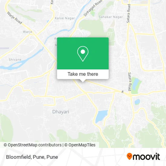 Bloomfield, Pune map