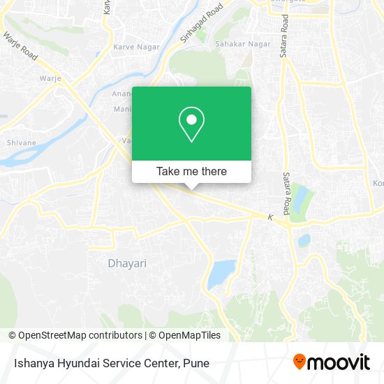 Ishanya Hyundai Service Center map
