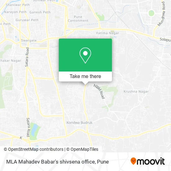 MLA Mahadev Babar's shivsena office map
