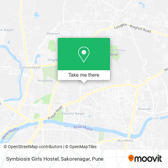 Symbiosis Girls Hostel, Sakorenagar map