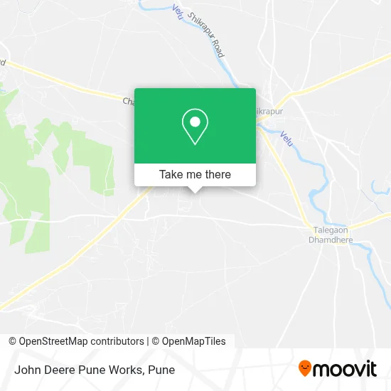 John Deere Pune Works map