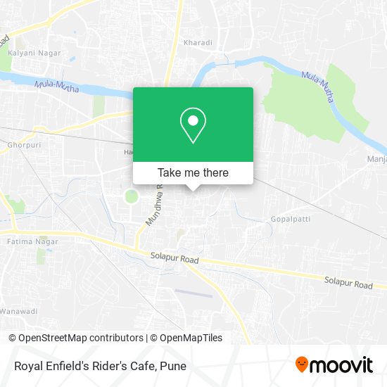 Royal Enfield's Rider's Cafe map